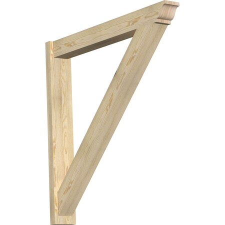 Ekena Millwork Traditional Traditional Rough Sawn Outlooker, Douglas Fir, 6"W x 44"D x 44"H OUT06X44X44TRA01RDF
